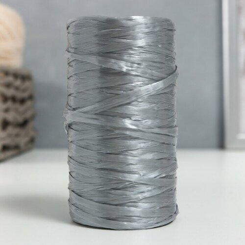 фото Пряжа "для вязания мочалок" 100% полипропилен 300м/75±10 гр (серебро) no brand
