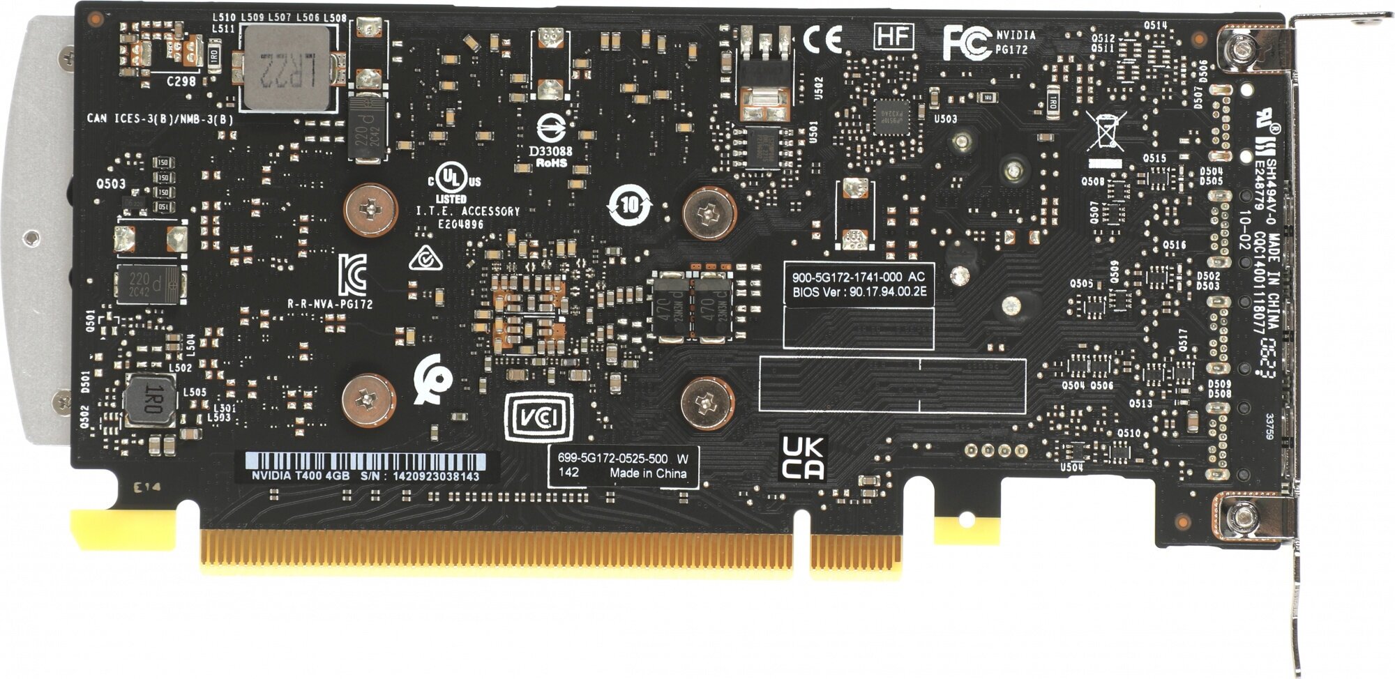 Видеокарта PCI-E PNY 4GB GDDR6 64bit 1070/4000MHz 3*mDP - фото №4