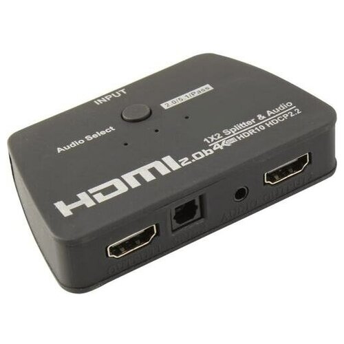 Видео переходник Ks-is KS-737 new 4k hdmi switcher 1x2 mini 1 in 2 out wire control hd 2 0 for xbox 360 ps4 smart android hdtv switch adapter spliter miccgin