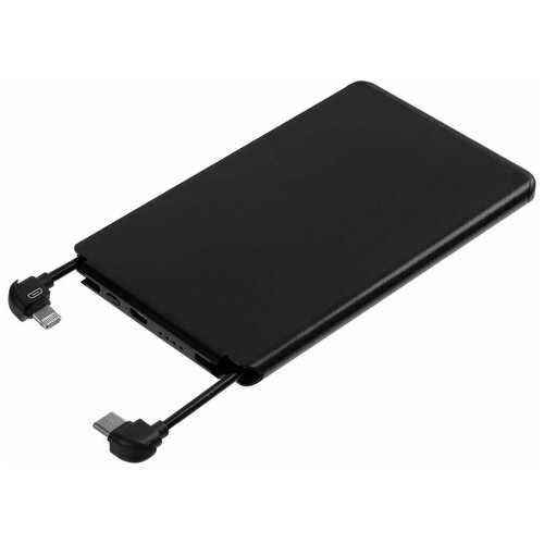 Металлический аккумулятор Double Reel 5000 мАч черный 156200₽