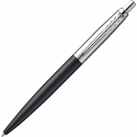 Ручка шариковая PARKER «Jotter XL», утолщенный корпус, черный матовый лак, детали из нержавеющей стали, синяя