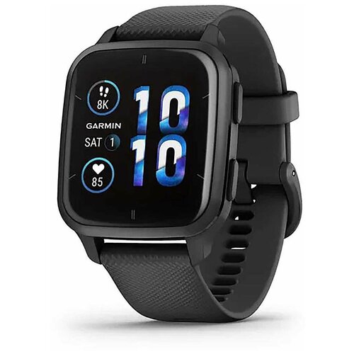 Смарт-часы Garmin Venu Sq 2 Music Edition черный с серым алюминиевым безелем 010-02700-10 3079900₽