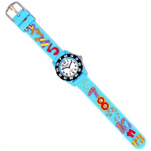 фото Наручные часы omax, кварцевые, корпус пластик, ремешок каучук, голубой