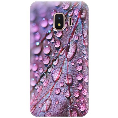 фото Re:pa накладка transparent для samsung galaxy j2 core с принтом "лист в каплях"