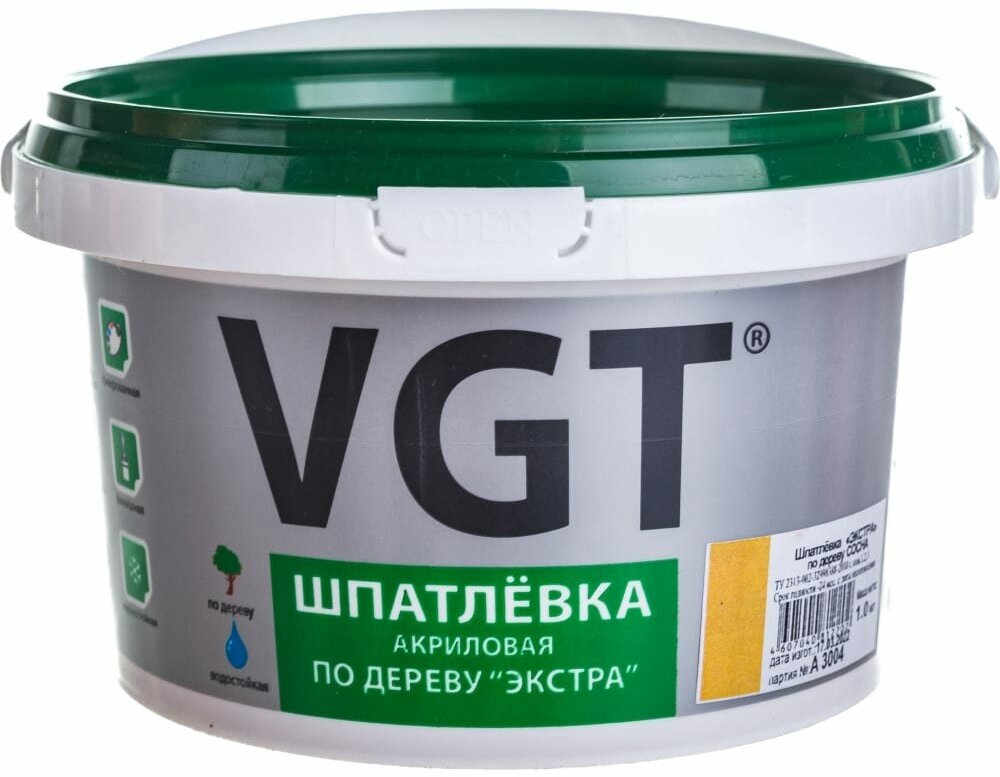 Шпаклевка по дереву VGT Экстра