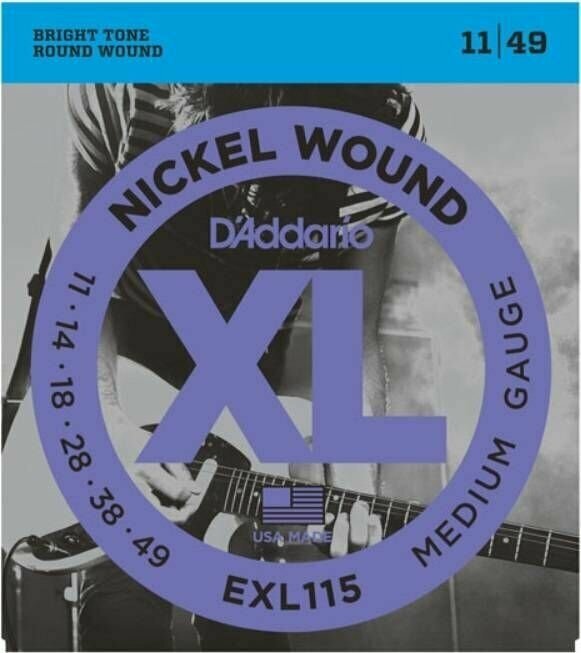 D'Addario EXL115 Струны для электрогитары 11-49