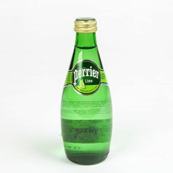 Минеральная вода Perrier Lime / Перье газированная со вкусом лайма стекло 0,33 л