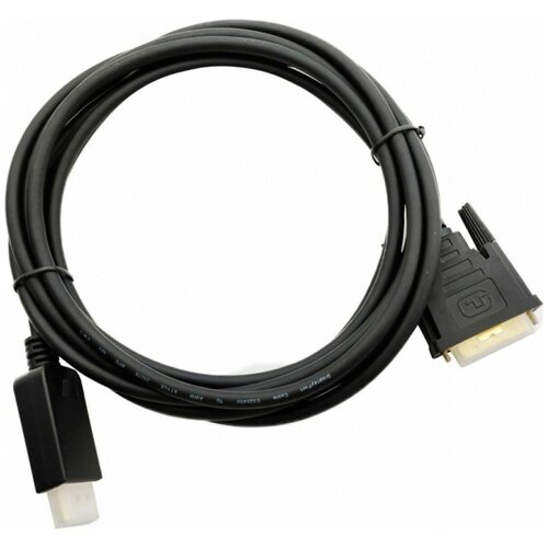 Кабель аудио-видео Buro BHP DPP_DVI-3, 1.1v DisplayPort (m)/DVI-D (Dual Link) (m), черный, 3 м кабель dvi vention eacbg dvi i dual link m прямой vga m прямой gold круглое 1 5м черный
