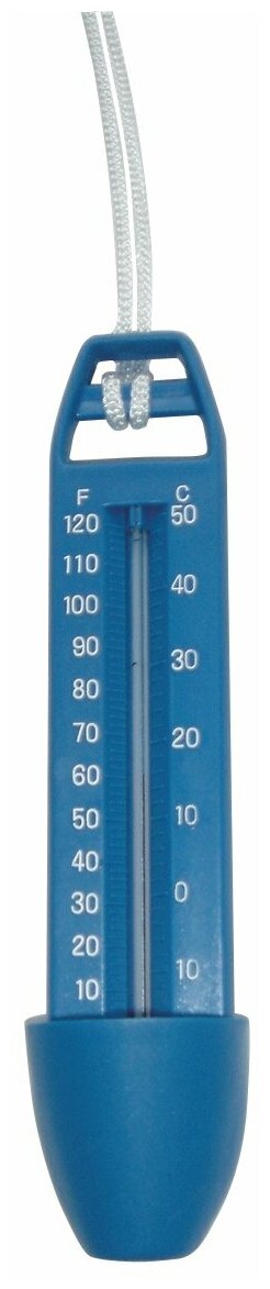 Термометр для бассейна со шнурком, синий Chemoform - фотография № 3