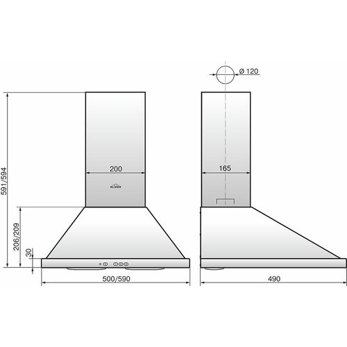 Вытяжка каминная ELIKOR Оптима 50П-400-К3Л медный антик кнопочное управление кв ii м-400-50-255 1186900₽