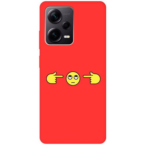 Матовый чехол Not Listening для Xiaomi Redmi Note 12 Pro / Note 12 Pro+ / Note 12 Explorer Edition с 3D эффектом красный матовый чехол unicorns and candies для xiaomi redmi note 12 pro note 12 pro note 12 explorer edition с 3d эффектом черный