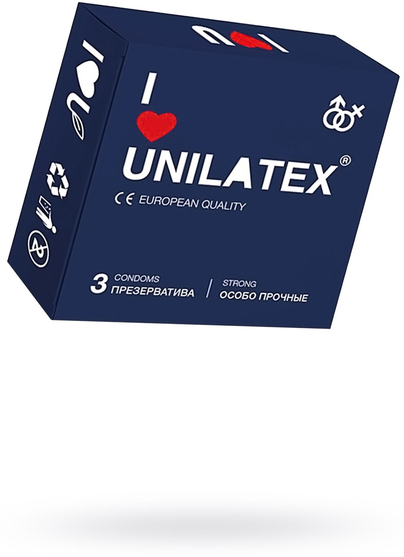 Ультрапрочные презервативы Unilatex Extra Strong - 3 шт.