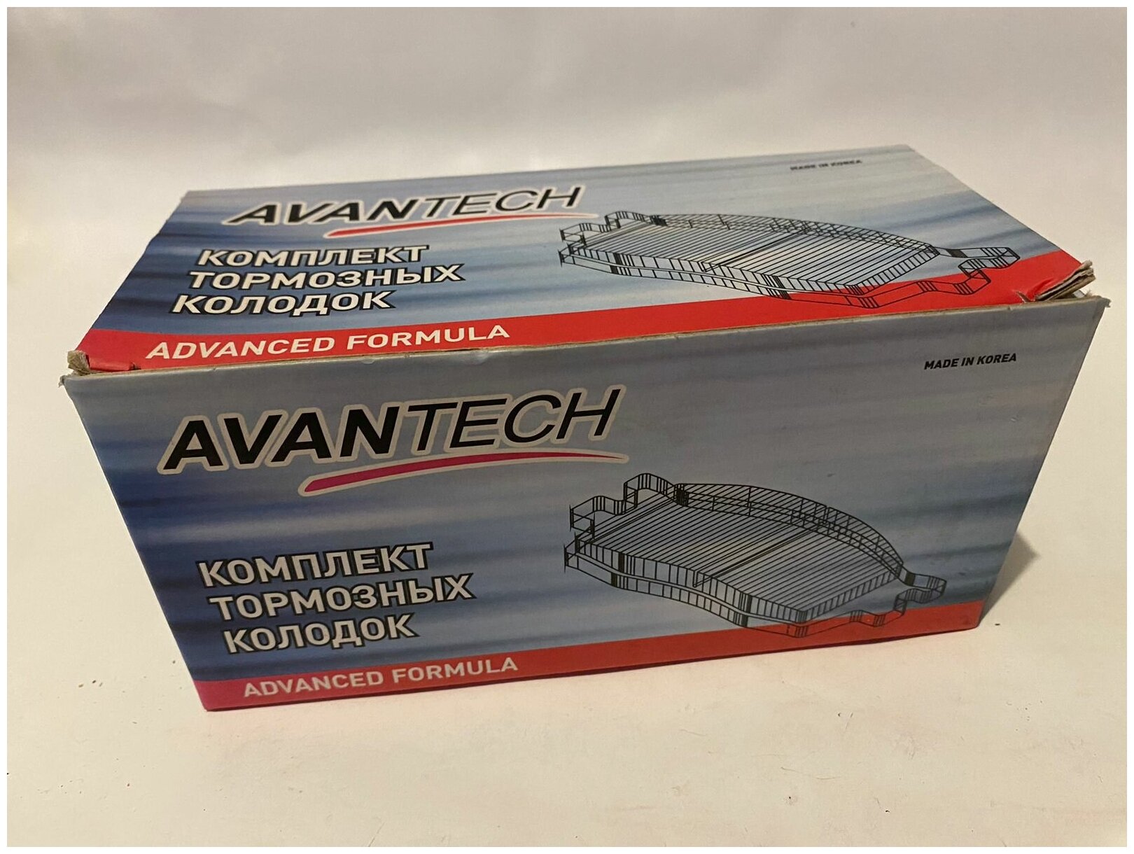 AVANTECH AV578 Колодки тормозные дисковые Avantech (противоскрипная пластина в компл.)