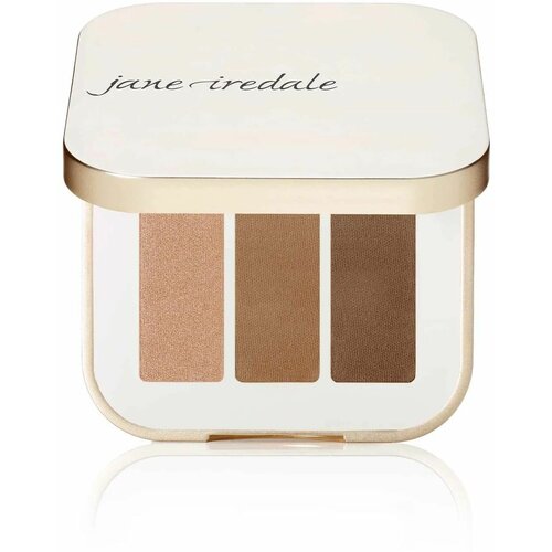 Jane Iredale, Тени тройные PurePressed, цвет: Triple Cognac, 2,8г