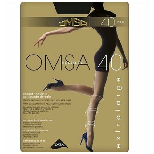 Колготы омса, ATTIVA, 40, Nero, 5 XL, цвет 