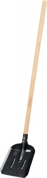 Совковая лопата с ребрами жесткости ЗУБР ПРОФИ-5, ЛСП, деревянный черенок, 1450 мм - фотография № 2
