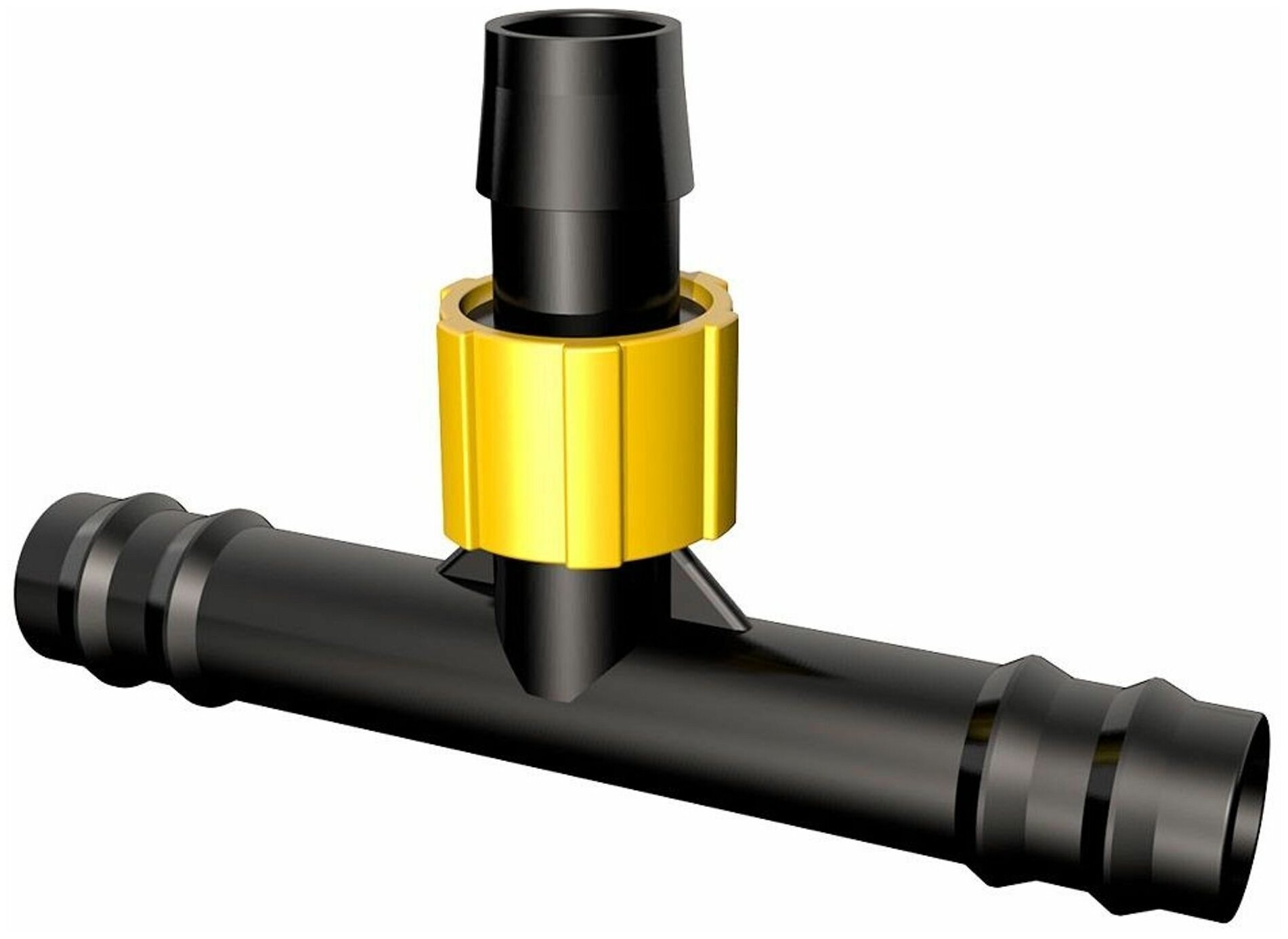 Тройник-соединитель для ленты капельного полива СКЛ-16ТЛТ (комплект 10 шт.) D16 мм с шлангом D18 мм, поможет создать эффективную разветвленную систем - фотография № 2