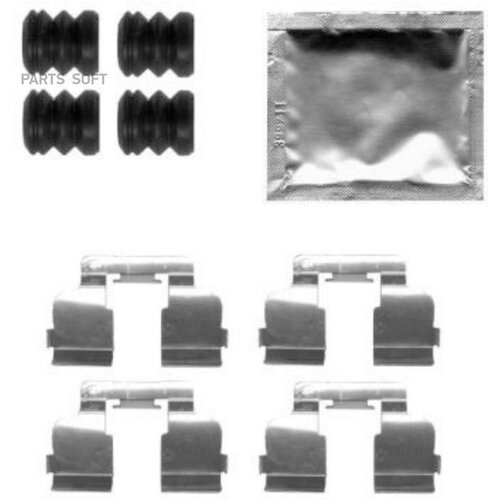 BEHR-HELLA 8DZ355205291 Компектующие коодки дискового тормоза DACIA LOGAN (LS_) SANDERO / RENAULT LOGAN (LS_) SANDERO/S