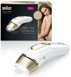 BRAUN Фотоэпилятор Braun Silk-expert IPL Pro 5 PL5014 — купить в  интернет-магазине по низкой цене на Яндекс Маркете