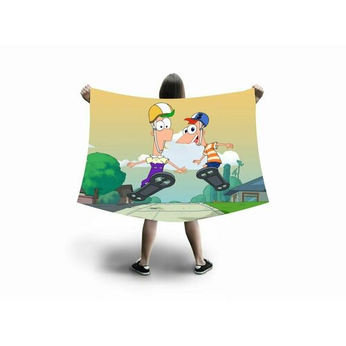 Флаг большой Финес и Ферб, Phineas and Ferb №18