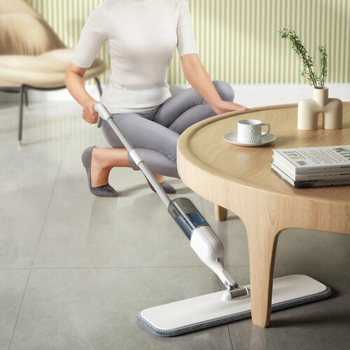 Швабра Spray Mop с распылителем для уборки дома, мытья полов, окон и кафельных стен в ванной c 3 сменными насадками из микрофибры