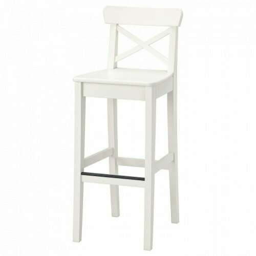Стул барный ингольт (ингольф), белый,74 см
