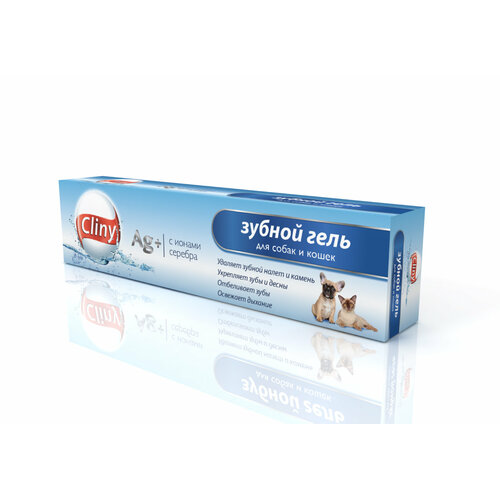 Зубной гель для собак и кошек Cliny для ухода за полостью рта