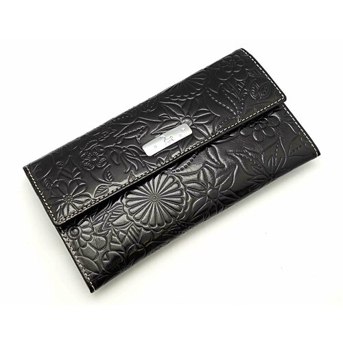 фото Кошелек sergio valentini, фактура тиснение, коричневый