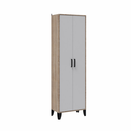 Шкаф распашной для прихожей, 200х60х34 см, 2 двери, дуб сонома