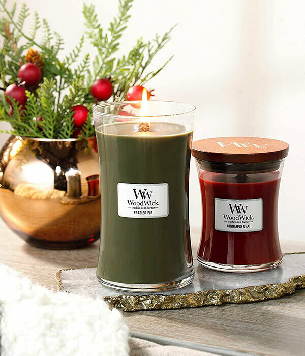 Свеча средняя Woodwick Чай с корицей - фото №8