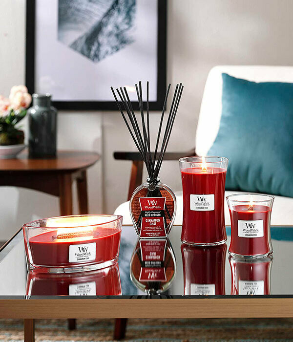 Свеча средняя Woodwick Чай с корицей - фото №7