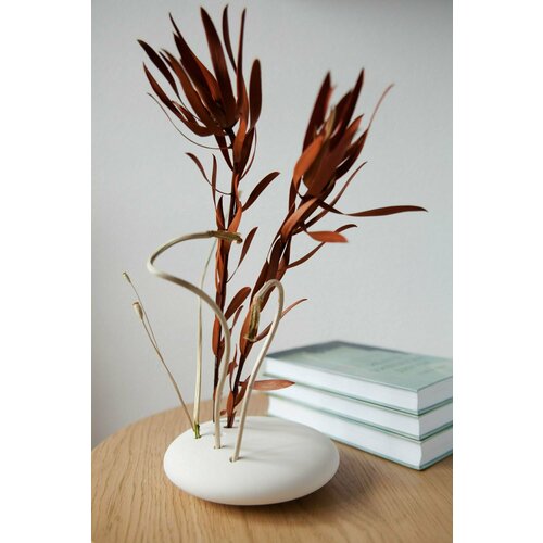 Ваза минималистичная Алексит из бетона для сухоцветов и искусственных цветов 800₽