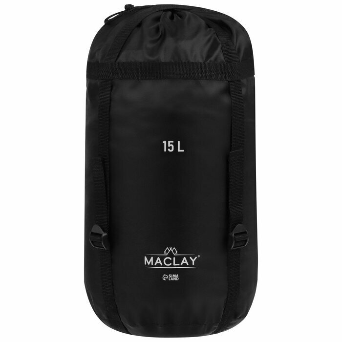 Чехол Maclay, компрессионный, объем 15 л, цвет черный