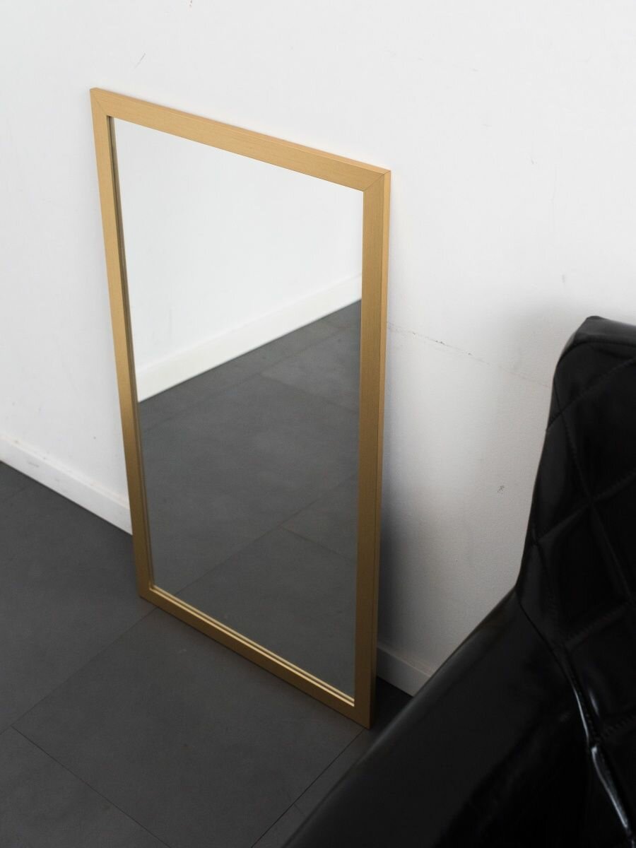Зеркало декоративное в раме настенное Pineta 90x120, золотой - фотография № 4