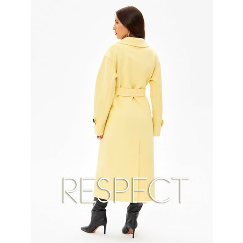 Пальто  Respect, размер 52, желтый