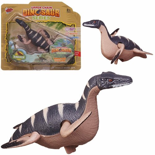 Игрушка заводная Junfa Удивительный мир динозавров Плезиозавр WE-15130 крокодил заводной водоплавающий