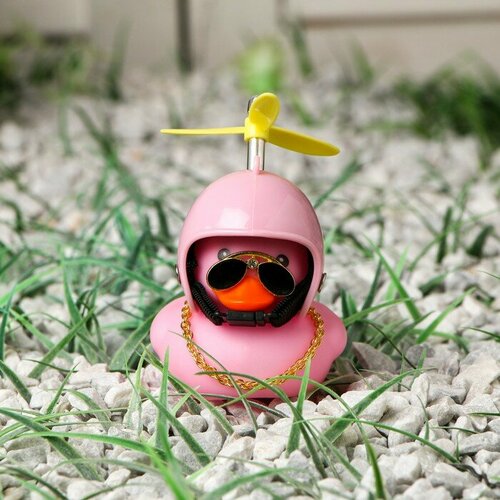 Утка с пропеллером цвет розовый звезда 350₽