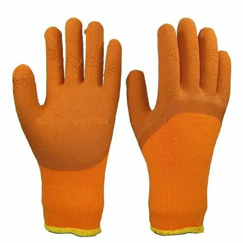Перчатки утепленные торро 3/4 облива (оранжево-коричневые) перчатки обливные жёлто зелёные 2 облива утепленные 10 пар