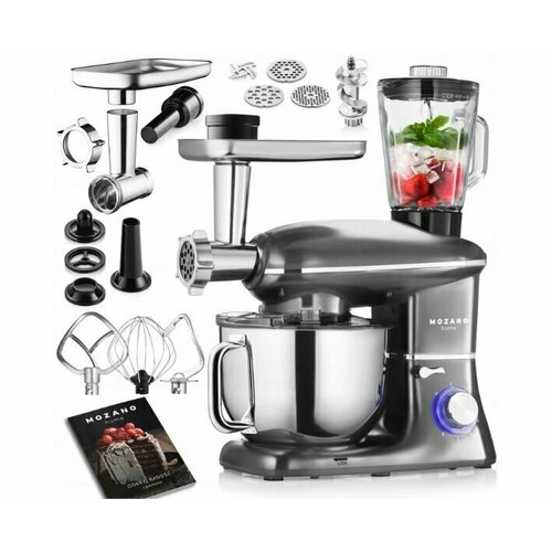 Кухонный комбайн с мясорубкой Mozano Kitchen Assistant 2200 Вт серый