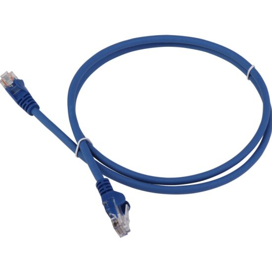 Патч-корд Lanmaster UTP LAN-PC45/U5E-0.5-BL кат.5е 0.5м синий LSZH