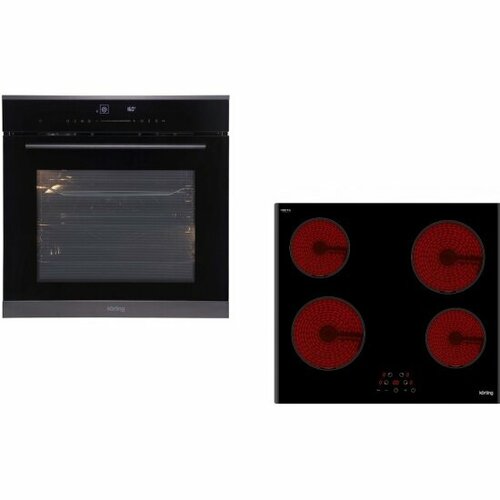 Встраиваемый комплект Korting духовой шкаф OKB 1331 GNBX Варочная панель HK 60003 B 9918500₽
