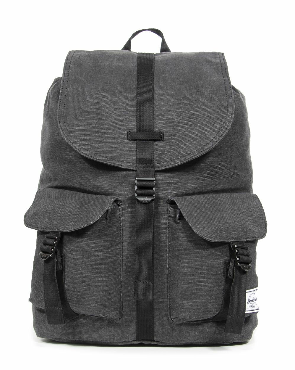 Рюкзак мешок из хлопка мягкий Herschel Dawson 10233 (Black 20,5L)