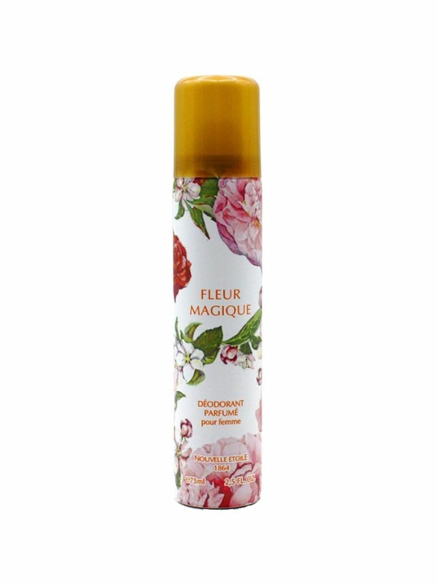 Дезодорант парфюмированный для женщин Магический цветок / Magique Fleur Новая заря, спрей для тела 75 мл