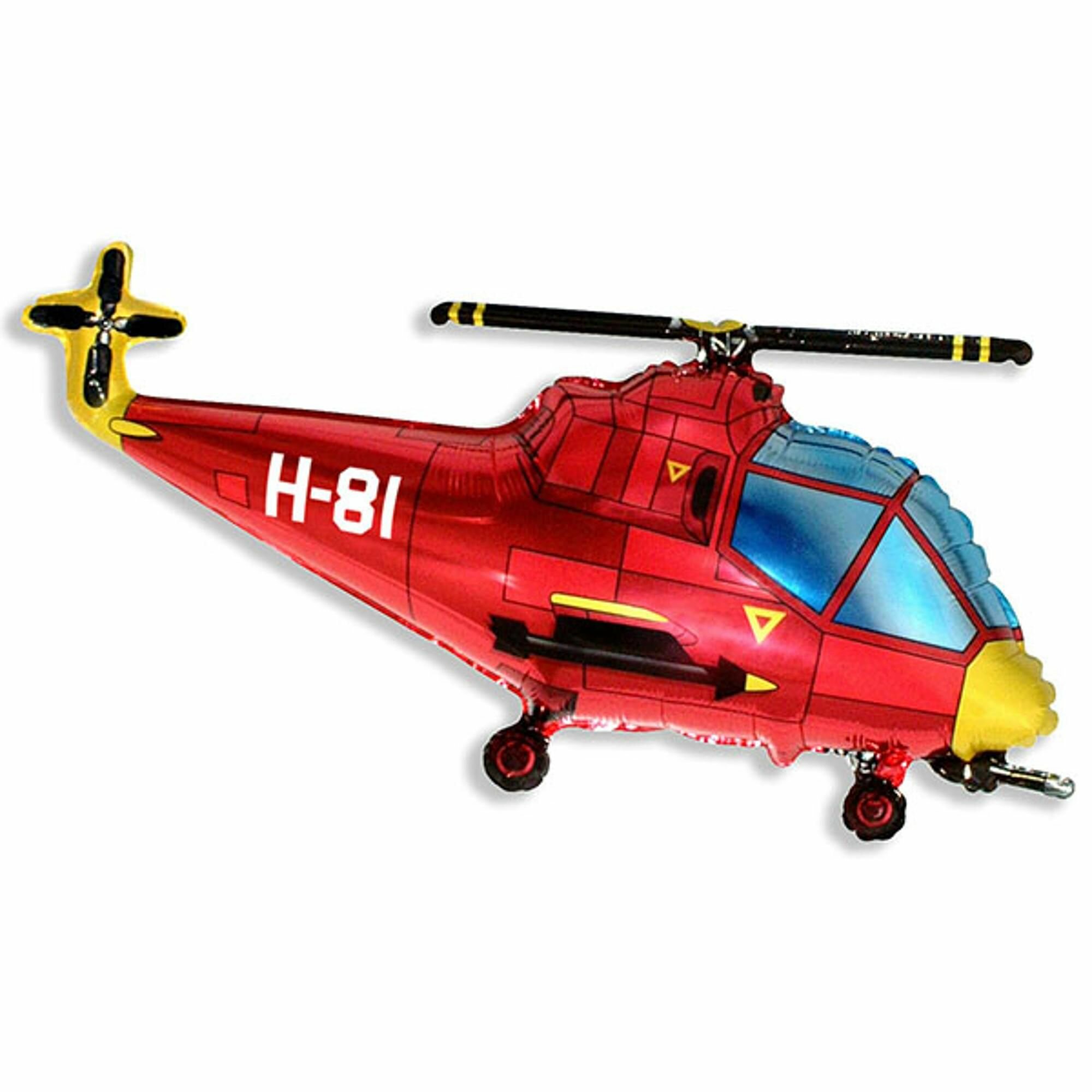 Фигура Вертолет красный 57см х 96см