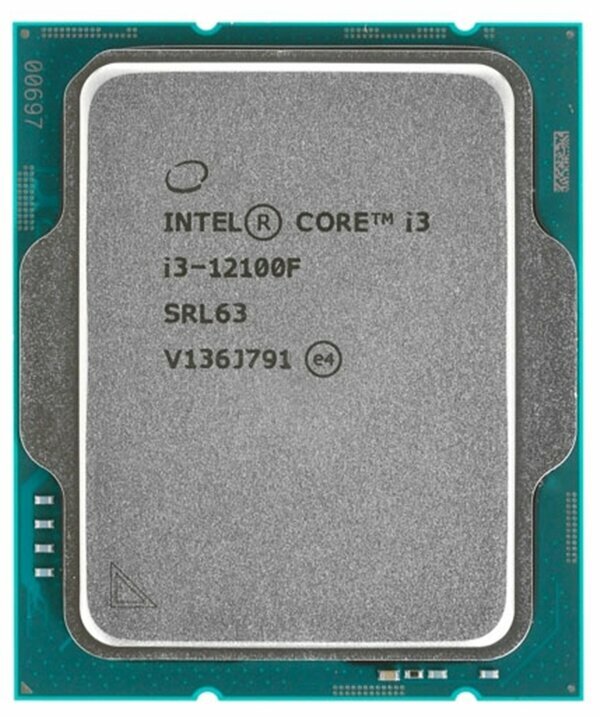 Процессор Intel Core i3-12100F LGA1700, 4 x 3300 МГц, OEM