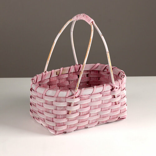Корзина плетёная 24х105х34 см розовый 1913₽