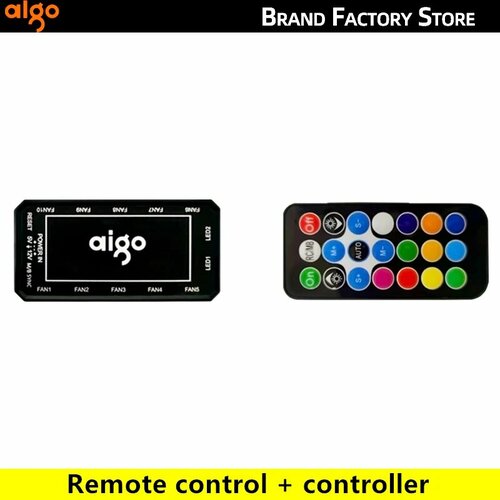 Aigo AR12 120 мм RGB вентилятор для корпуса, controller, A-RGB, Белый