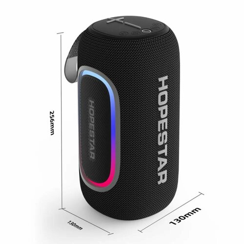 Портативная Bluetooth колонка HOPESTAR P65Pro - 50W Черная с LED подсветкой TWS Premium 7990₽