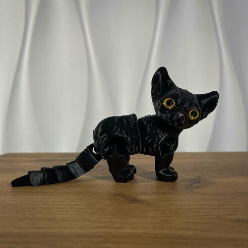 Котик 3д подвижный
