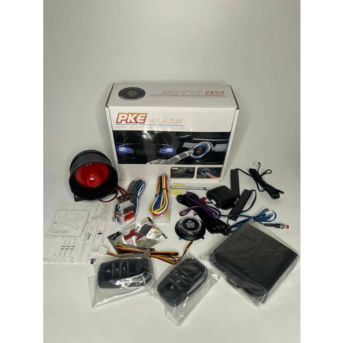 Автосигнализация с кнопкой запуска двигателя Старт-Стоп автозапуск бесключевой доступ 5525₽